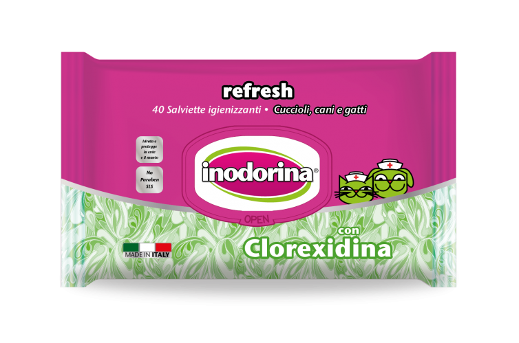 Inodorina refresh -vlažne maramice Chlorhexidine miris